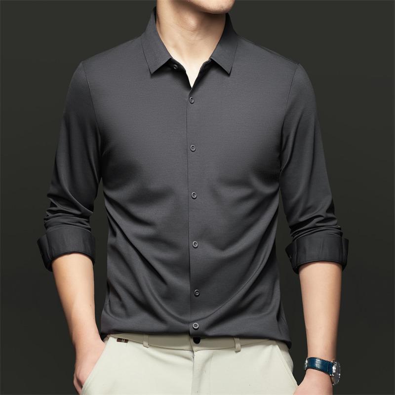 Fashion seamless long-sleeved shirt men s spring and autumn new business non-ironing shirt solid color versatile bottoming shirt XXXXL сірий колір
Fashion seamless long-sleeved shirt men s spring and autumn new business non-ironing shirt solid color versatile bottoming shirt XXXXL сірий колір