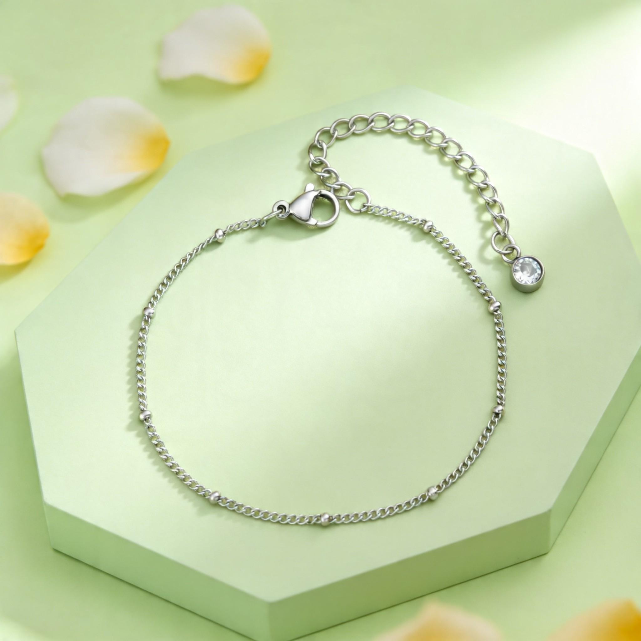 Minimalist Beads Chain Bracelet for Women Thin Stainless Steel O-Chain Bracelets Fashion Wrist Jewelry Gift
Minimalist Beads Chain Bracelet for Women Thin Stainless Steel O-Chain Bracelets Fashion Wrist Jewelry Gift