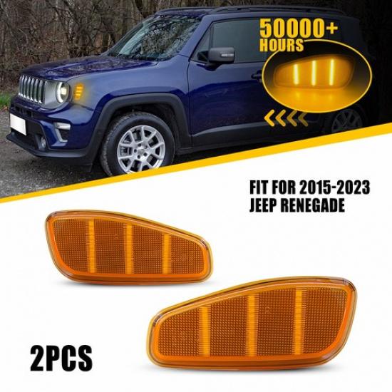 AUXITO Amber Side LED Marker Lights Front For 2015- Jeep Renegade Amber Lens
AUXITO Amber Side LED Marker Lights Front For 2015- Jeep Renegade Amber Lens