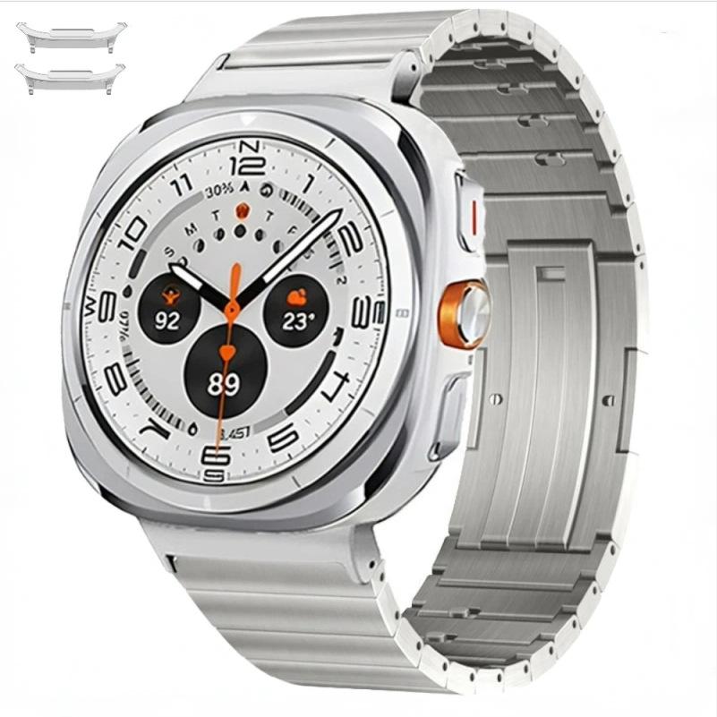 For Samsung Galaxy Watch Ultra 47mm Replacement Strap Quick Release Titanium Alloy Watch Band Silver
For Samsung Galaxy Watch Ultra 47mm Replacement Strap Quick Release Titanium Alloy Watch Band Silver