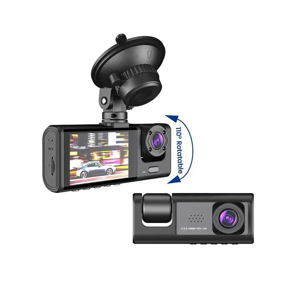 Cámara de coche con 3 lentes y visión trasera HD para grabación de conducción y aparcamiento
Cámara de coche con 3 lentes y visión trasera HD para grabación de conducción y aparcamiento