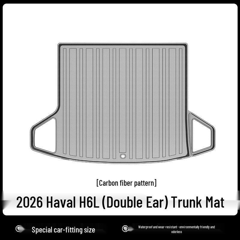 3D All-Weather Floor Mats for 2026 Haval H6L - Waterproof, Wear-Resistant TPE Trunk and Backrest Mats with Carbon Fiber Texture
3D All-Weather Floor Mats for 2026 Haval H6L - Waterproof, Wear-Resistant TPE Trunk and Backrest Mats with Carbon Fiber Texture