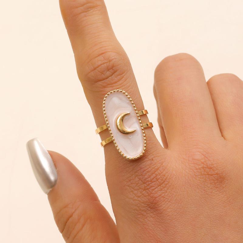 2025 New Trendy Drip Oil Crescent Set Zircon Adjustable Rings for Women Minimalist Double Layered Chain Hollow Ring Zircon
2025 New Trendy Drip Oil Crescent Set Zircon Adjustable Rings for Women Minimalist Double Layered Chain Hollow Ring Zircon