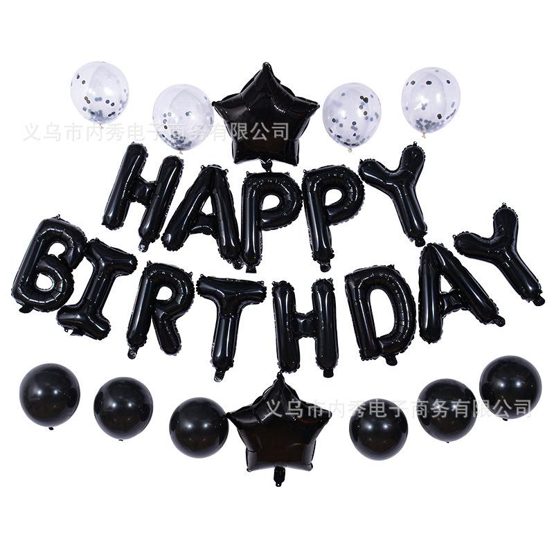 Набор воздушных шаров с днем рождения Латексные шары с блестками Украшение для вечеринки Алюминиевая фольга Буквы Украшение на день рождения Создание атмосферы Black Birthday Sequin Set
Набор воздушных шаров с днем рождения Латексные шары с блестками Украшение для вечеринки Алюминиевая фольга Буквы Украшение на день рождения Создание атмосферы Black Birthday Sequin Set