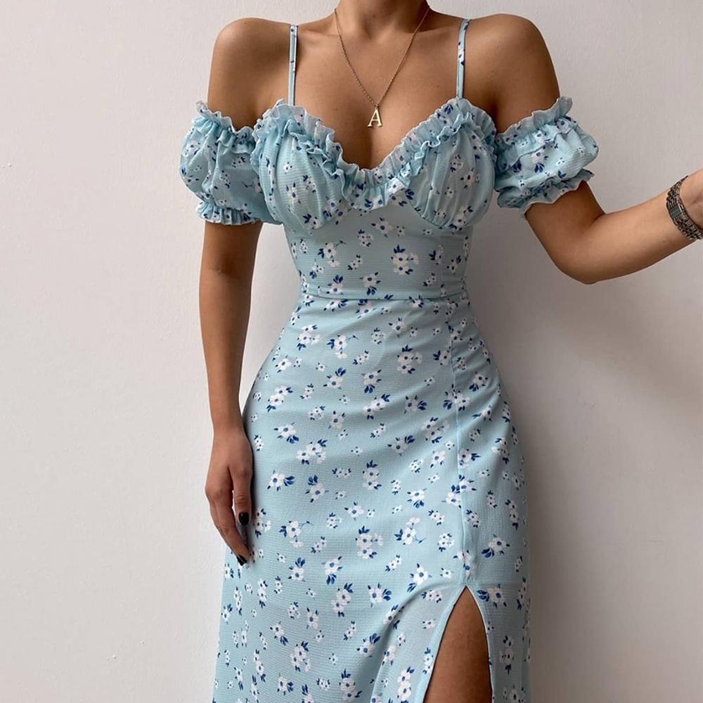 2023 Жіноча сукня з плечем Frilly Suspender Split Середня довжина сукні Summer Ladies Сукня з коротким рукавом V-подібний виріз Floarl A-Line M зелений
2023 Жіноча сукня з плечем Frilly Suspender Split Середня довжина сукні Summer Ladies Сукня з коротким рукавом V-подібний виріз Floarl A-Line M зелений