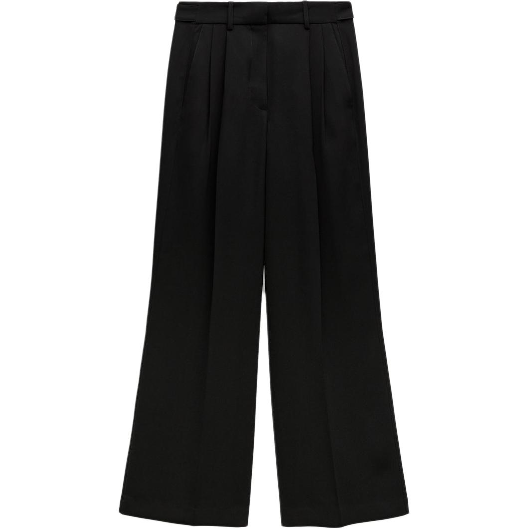 Zara Solid Color Unisex Pleated Straight Leg Casual Pants Women bottoms Black 2731043-800 S
Zara Solid Color Unisex Pleated Straight Leg Casual Pants Women bottoms Black 2731043-800 S