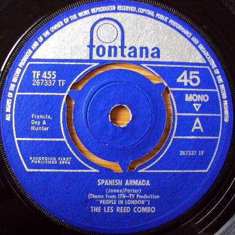 7inch Record LES REED COMBO - Spanish Armada TF455 Fontana 1964 UK Soundtracks & Musicals Used
7inch Record LES REED COMBO - Spanish Armada TF455 Fontana 1964 UK Soundtracks & Musicals Used
