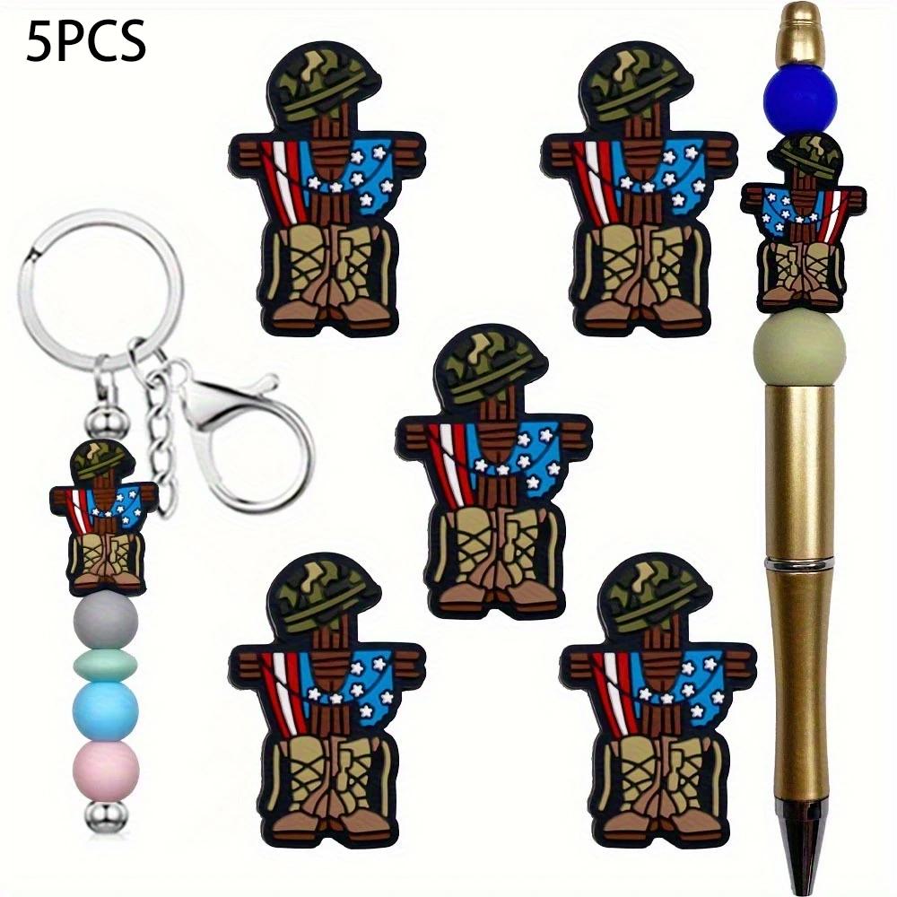 2/25PCS Soldier Series Silicone Bead Set, perfect for DIY handmade crafts such as keychains, necklaces, bracelets, etc
2/25PCS Soldier Series Silicone Bead Set, perfect for DIY handmade crafts such as keychains, necklaces, bracelets, etc