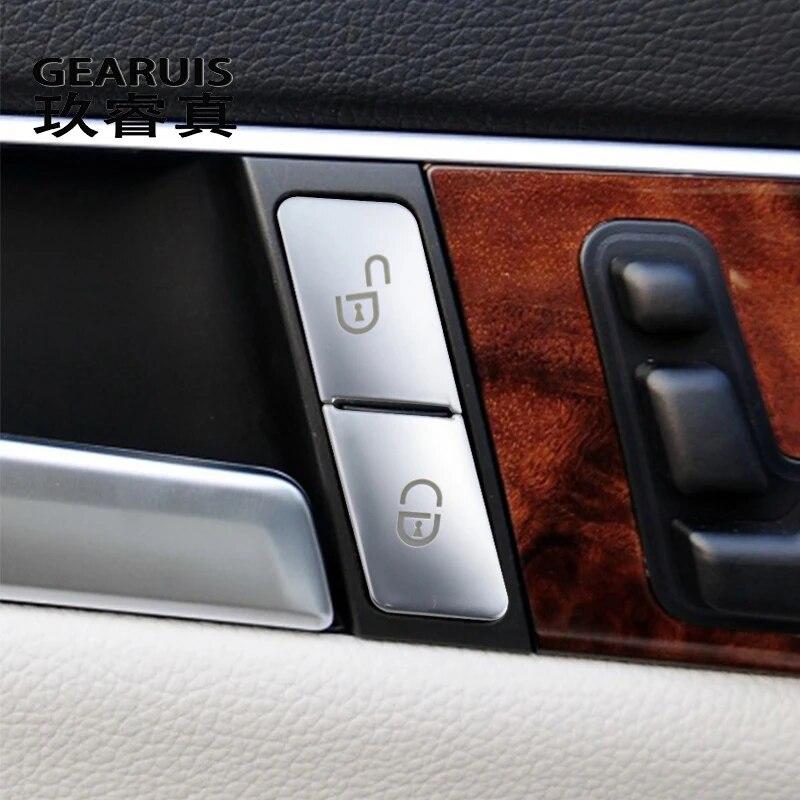 Стайлинг автомобиля для Mercedes Benz C Class W204, переключатель дверного замка, кнопки центрального замка, крышка, ручка, наклейка на ключ, аксессуары для интерьера
Стайлинг автомобиля для Mercedes Benz C Class W204, переключатель дверного замка, кнопки центрального замка, крышка, ручка, наклейка на ключ, аксессуары для интерьера