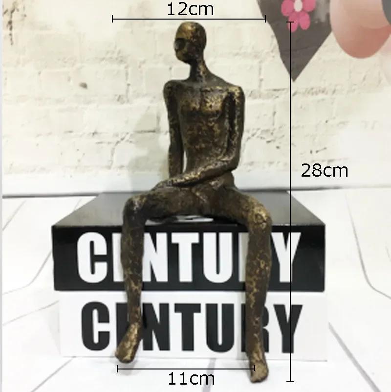 Minimalist Black/Golden Character Sculpture Desk Decoration Ornaments Modern Design Creative Alloy Crafts Abstract Figure Statue
Minimalist Black/Golden Character Sculpture Desk Decoration Ornaments Modern Design Creative Alloy Crafts Abstract Figure Statue