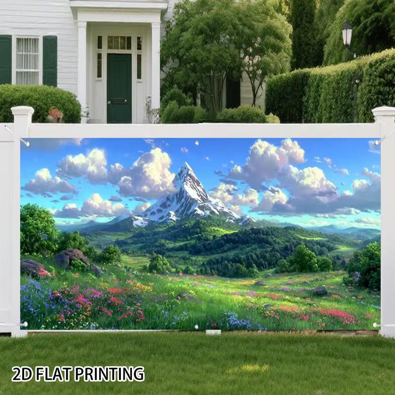 2D Whimsical Anime Mountain Scenery Studio Backdrop with Clouds and Flowers 47.2x31.5inch/120*80cm
2D Whimsical Anime Mountain Scenery Studio Backdrop with Clouds and Flowers 47.2x31.5inch/120*80cm