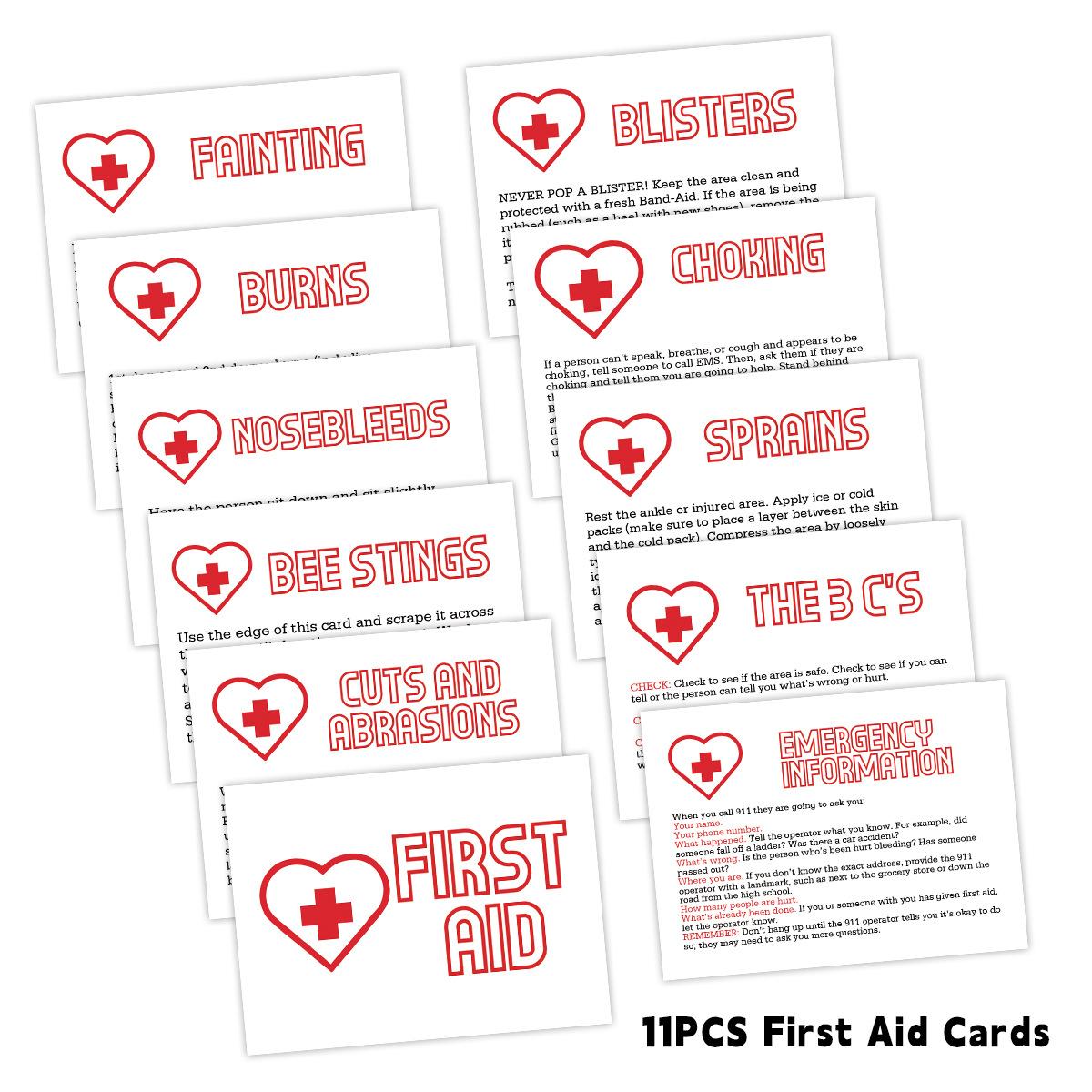 11 шт. Карточки-руководство по неотложной медицинской помощи, Карточки с информацией о кризисных ситуациях для дома, школы, безопасности, набора для выживания, учебные материалы
11 шт. Карточки-руководство по неотложной медицинской помощи, Карточки с информацией о кризисных ситуациях для дома, школы, безопасности, набора для выживания, учебные материалы