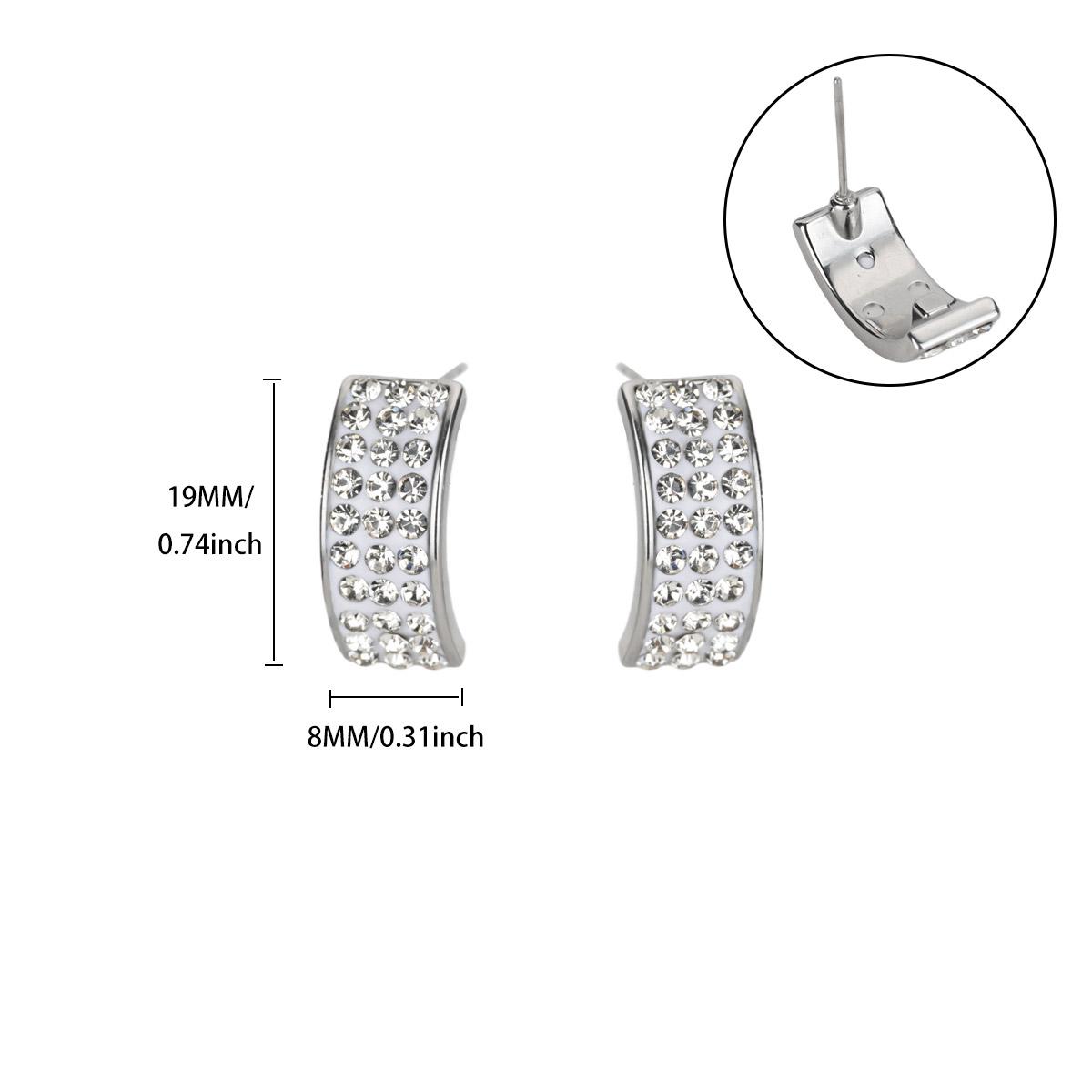 Luxury Geometric Zircon Stud Earring for Women Stainless Steel Copper Color Crystal Piercing Earring New Fashion Wedding Zircon
Luxury Geometric Zircon Stud Earring for Women Stainless Steel Copper Color Crystal Piercing Earring New Fashion Wedding Zircon