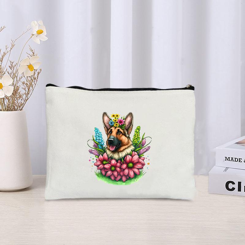 Flower Dog Canvas Storage Bag Perfume Lipstick Pouch Office Supplies Pencil Case Wallet Travel Toiletry Bags Gift for Pet Lovers
Flower Dog Canvas Storage Bag Perfume Lipstick Pouch Office Supplies Pencil Case Wallet Travel Toiletry Bags Gift for Pet Lovers