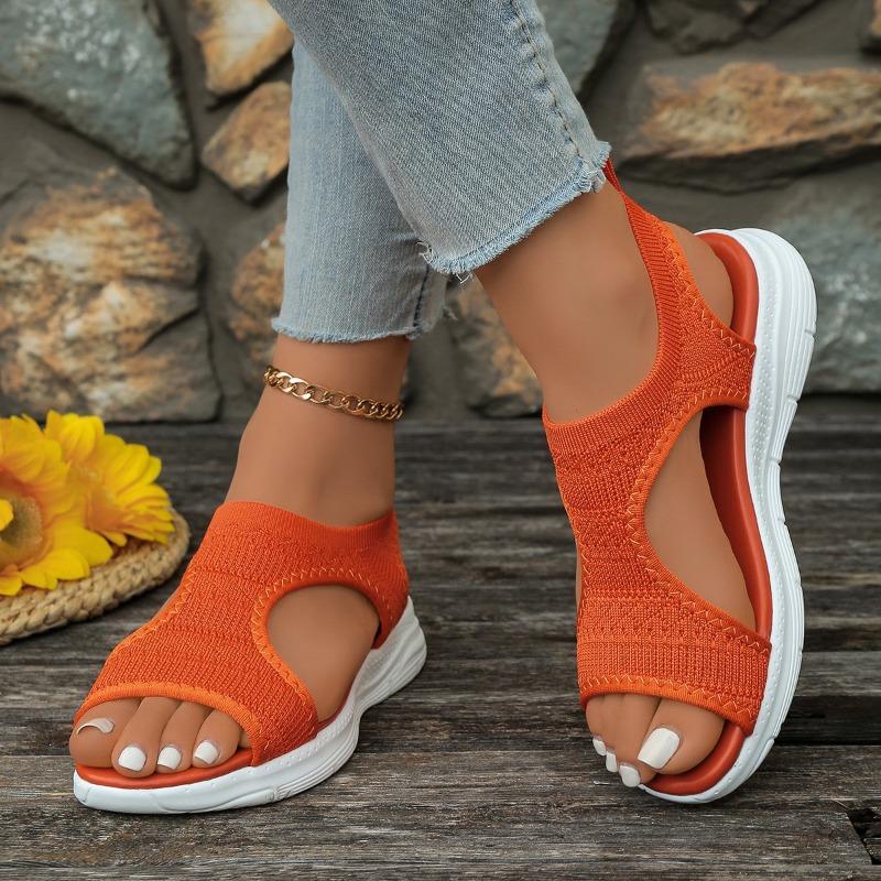Summer new European and American large-size platform sandals women s foot cover fly-woven casual beach sandals 44 помаранчевий
Summer new European and American large-size platform sandals women s foot cover fly-woven casual beach sandals 44 помаранчевий