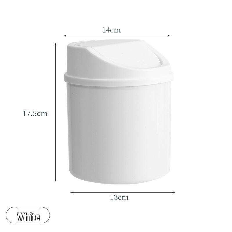 Desktop Swing Lid Trash Can: European Style Mini Covered Wastepaper Basket for Living Room Tabletop. білий
Desktop Swing Lid Trash Can: European Style Mini Covered Wastepaper Basket for Living Room Tabletop. білий