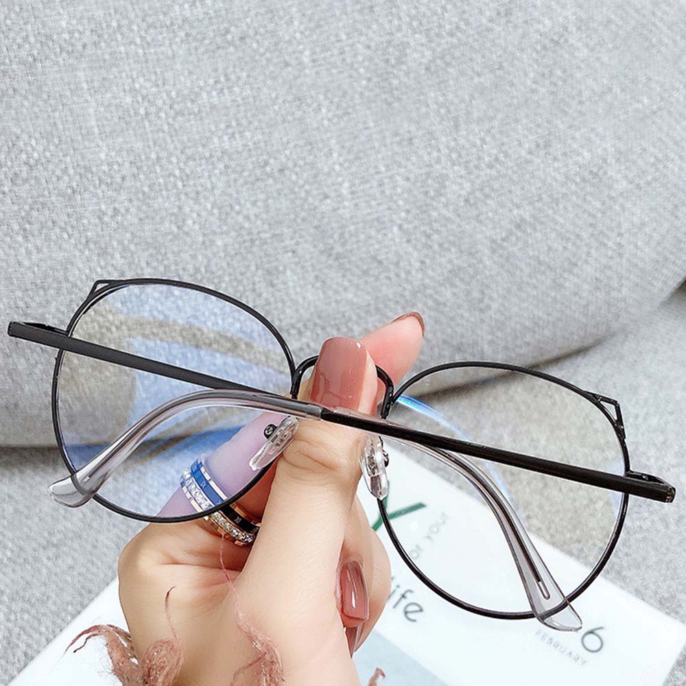 Fashion Metal Female Anti Blue Light For Women Cat Eye Glasses Eyewear PC Oversized Flat Glasses
Fashion Metal Female Anti Blue Light For Women Cat Eye Glasses Eyewear PC Oversized Flat Glasses