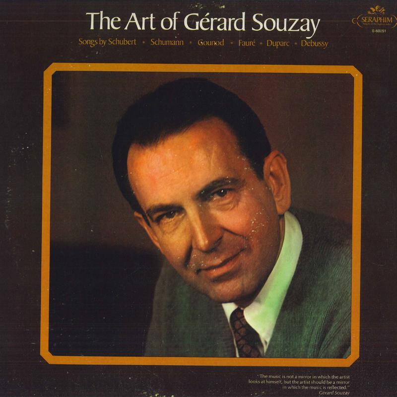 LP Record ART OF GERARD SOUZAY Gerard Souzay Schubert Schumann S60251 SERAPHIM US Classical Used
LP Record ART OF GERARD SOUZAY Gerard Souzay Schubert Schumann S60251 SERAPHIM US Classical Used