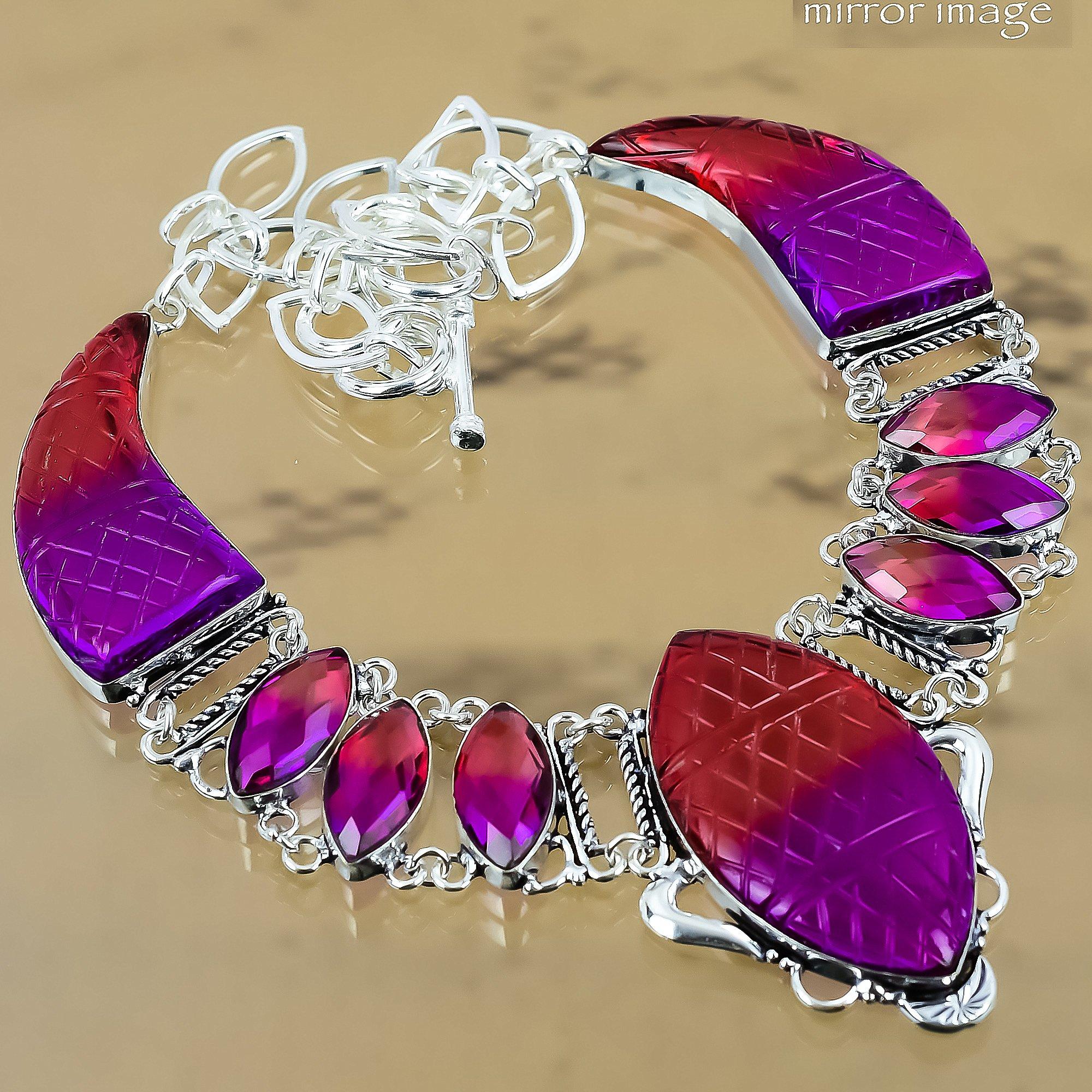 Natural Carved Bi-Color Tourmaline 925 Silver Adjustable Necklace For Women Adjustable
Natural Carved Bi-Color Tourmaline 925 Silver Adjustable Necklace For Women Adjustable