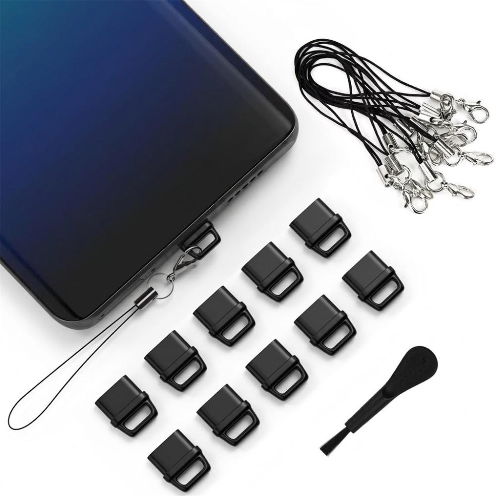 10pcs Type-C USB C Dust Plug Dustproof Dust Plug Cover Charging Port Cleaner Electronic Care чорний
10pcs Type-C USB C Dust Plug Dustproof Dust Plug Cover Charging Port Cleaner Electronic Care чорний