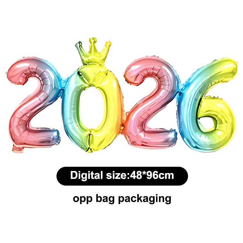5Pcs Multicolor 2026 Number Balloons 16 Inch Crown Foil Balloons Year Eve Christmas Graduation Birthday Party Decoration
5Pcs Multicolor 2026 Number Balloons 16 Inch Crown Foil Balloons Year Eve Christmas Graduation Birthday Party Decoration