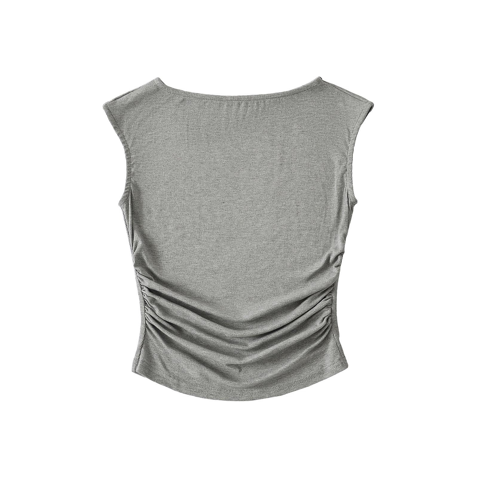 Весна/Лето 2025 Новая майка с высоким поясом, сборками и круглым вырезом Small серый
Весна/Лето 2025 Новая майка с высоким поясом, сборками и круглым вырезом Small серый