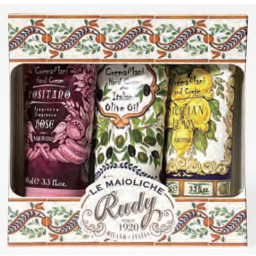 Rudy Sanwa Trading Le Maioliche Hand Cream Gift Set, Fiore
Rudy Sanwa Trading Le Maioliche Hand Cream Gift Set, Fiore