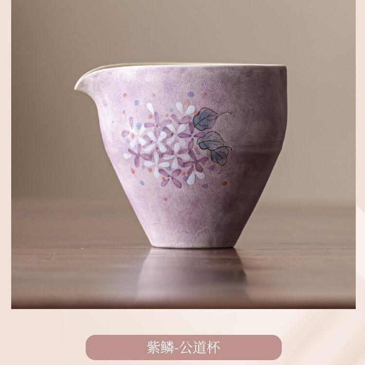 150ml Hand-painted Embroidered Ball Flower Purple Scales Tea Pitcher Pour Tea Cha Hai Dispenser Justice Cup Fair Mug Tableware
150ml Hand-painted Embroidered Ball Flower Purple Scales Tea Pitcher Pour Tea Cha Hai Dispenser Justice Cup Fair Mug Tableware