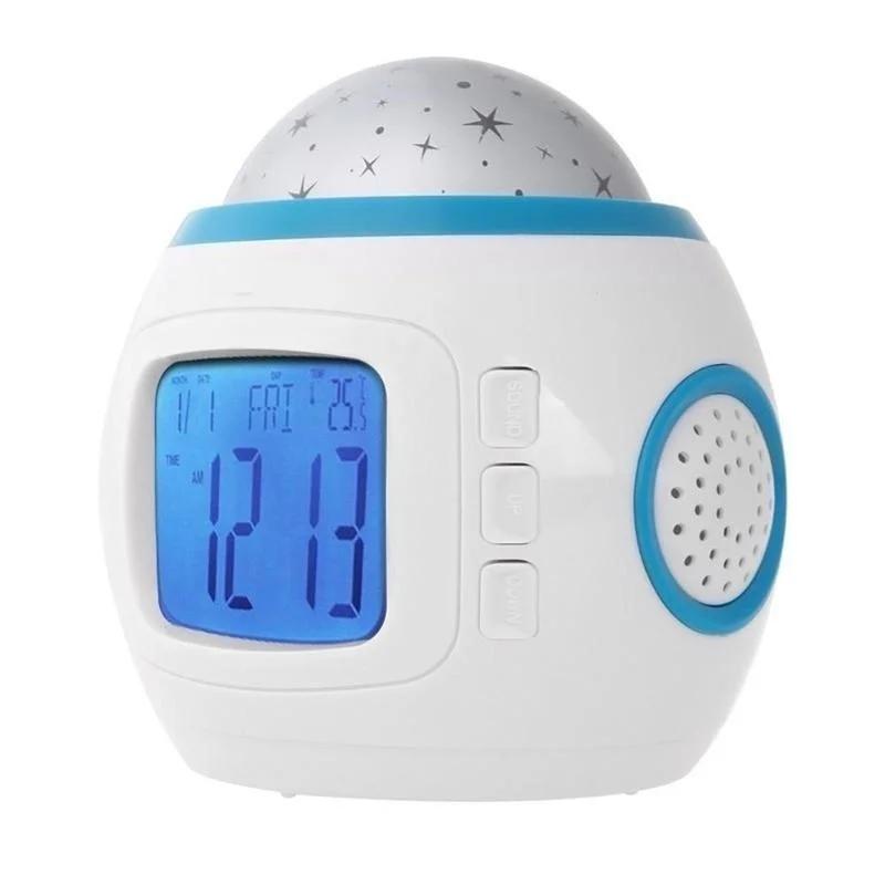 Alarm Clock Children Sleeping Sky Star Night Light Projector Lamp Bedroom Alarm Clock Music Household Supplies
Alarm Clock Children Sleeping Sky Star Night Light Projector Lamp Bedroom Alarm Clock Music Household Supplies