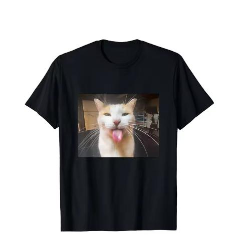 Funny Cat Tongue Out Picture Printed Womens Creative Tshirt Top Summer Round Neck Short Sleeve Womens Casual Clothing S
Funny Cat Tongue Out Picture Printed Womens Creative Tshirt Top Summer Round Neck Short Sleeve Womens Casual Clothing S