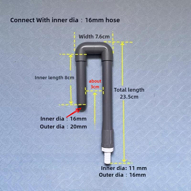 PVC Fish Tank Inlet Pipe U shaped Aquarium Water Changer Filler Tube Wall Mounted AutomaticTop Off Water Refiller Pipe Supplies сірий
PVC Fish Tank Inlet Pipe U shaped Aquarium Water Changer Filler Tube Wall Mounted AutomaticTop Off Water Refiller Pipe Supplies сірий