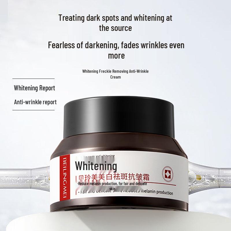 Benefit Brightening & Anti-Wrinkle Face Cream: Whitens, Removes Freckles, Lightens Spots, Reduces Fine Lines, and Moisturizes.
Benefit Brightening & Anti-Wrinkle Face Cream: Whitens, Removes Freckles, Lightens Spots, Reduces Fine Lines, and Moisturizes.