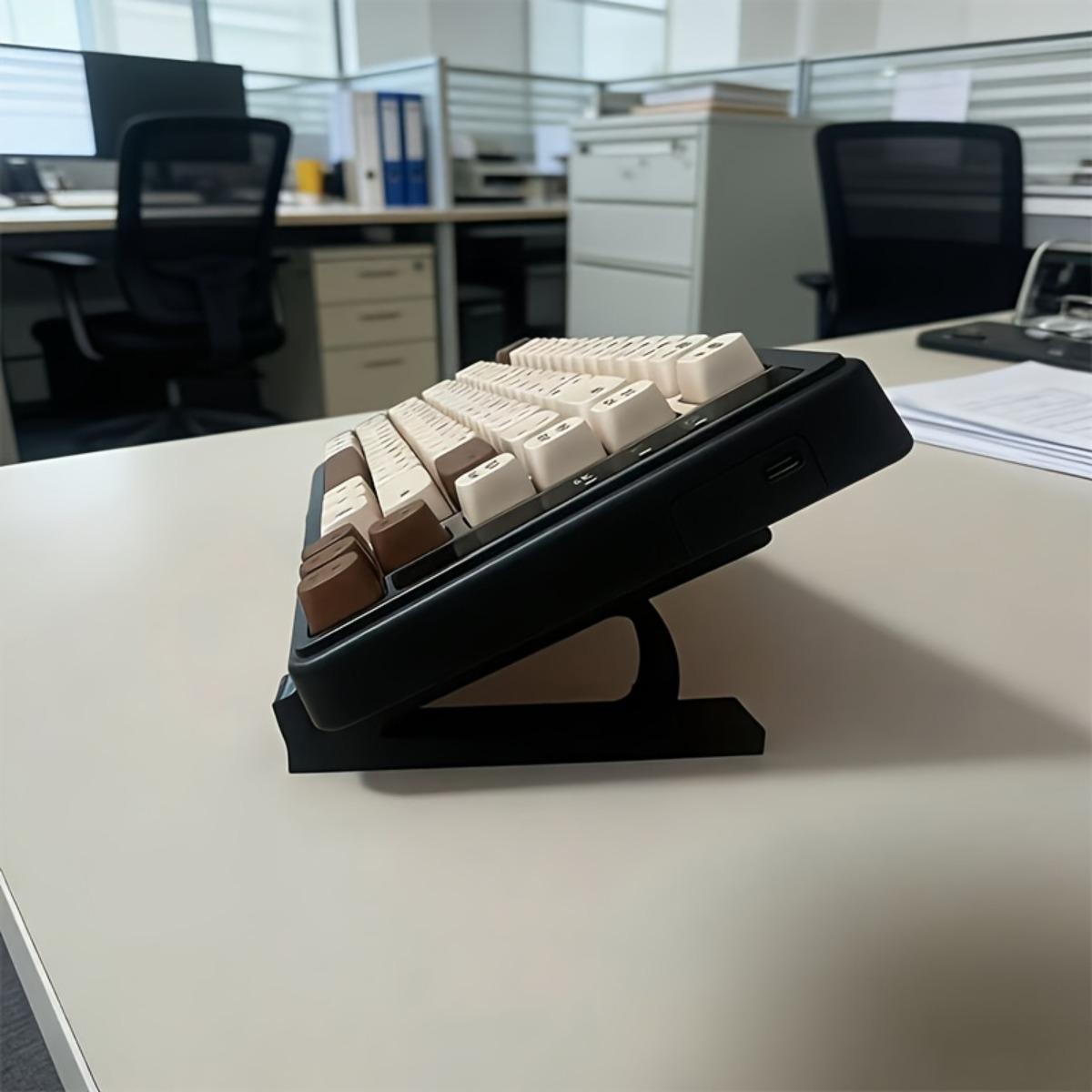 Ergonomic Keyboard Riser — Non-slip, Universal Stand (Multiple Colors Available) — Ideal for Office & Gaming Use чёрный
Ergonomic Keyboard Riser — Non-slip, Universal Stand (Multiple Colors Available) — Ideal for Office & Gaming Use чёрный