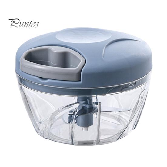 Измельчитель чеснока Кухонный комбайн Портативный измельчитель овощей Блендер Кухонный резак для овощей Фруктов Орехов Специй Чеснок Лук Имбирь M синий