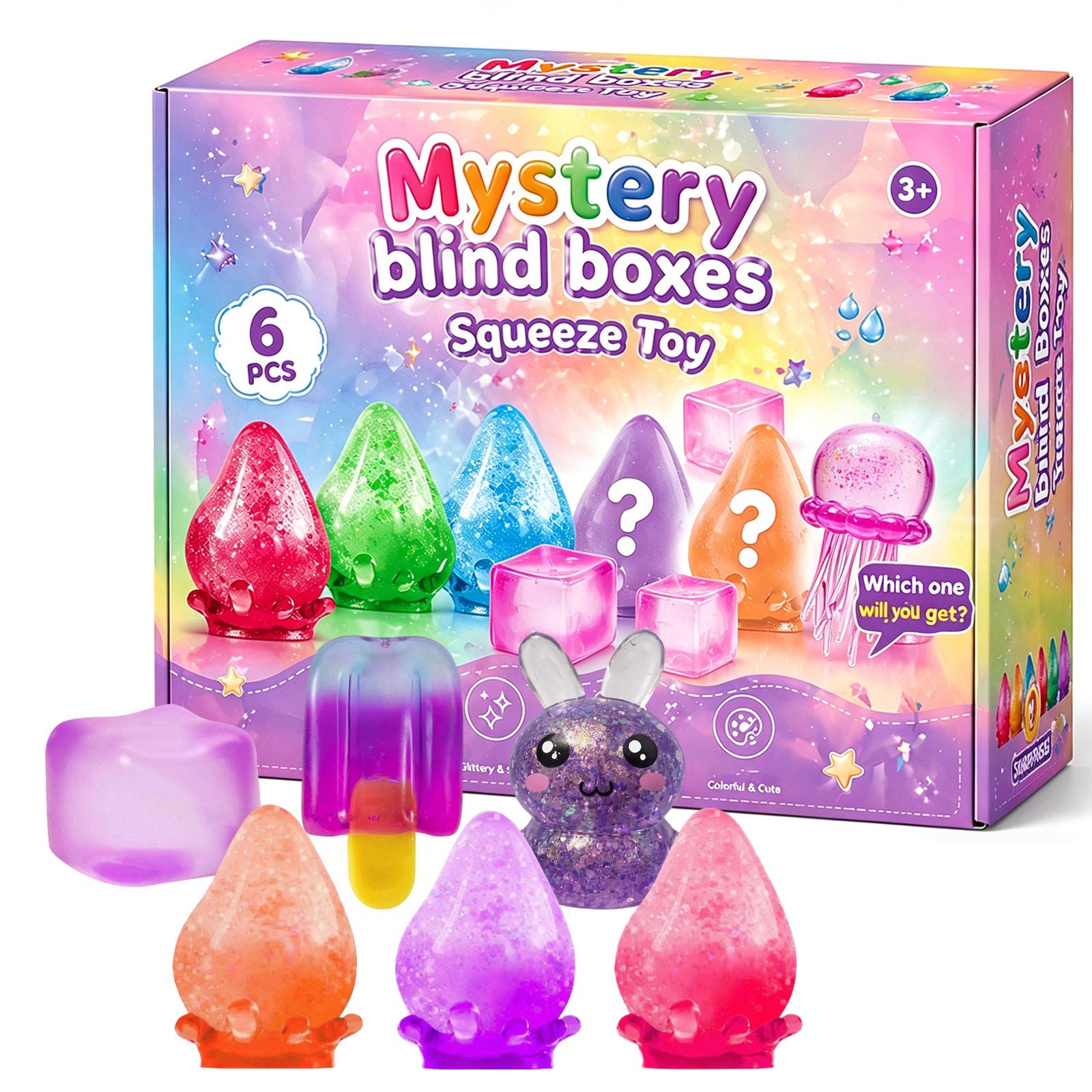 Mystery Blind Box Squeeze Toy Set 6 Pack Sensory Stress Relief Fidget Toys for Kids and Adults Collectible Surprise Figures for Play and Display One Size рожевий
Mystery Blind Box Squeeze Toy Set 6 Pack Sensory Stress Relief Fidget Toys for Kids and Adults Collectible Surprise Figures for Play and Display One Size рожевий