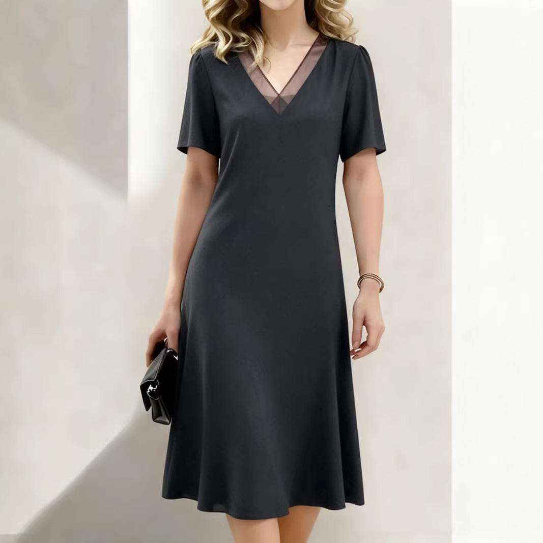 Women s Loose V-neck Short-sleeved Dress for Summer, Mid-length Skirt XXL чорний
Women s Loose V-neck Short-sleeved Dress for Summer, Mid-length Skirt XXL чорний