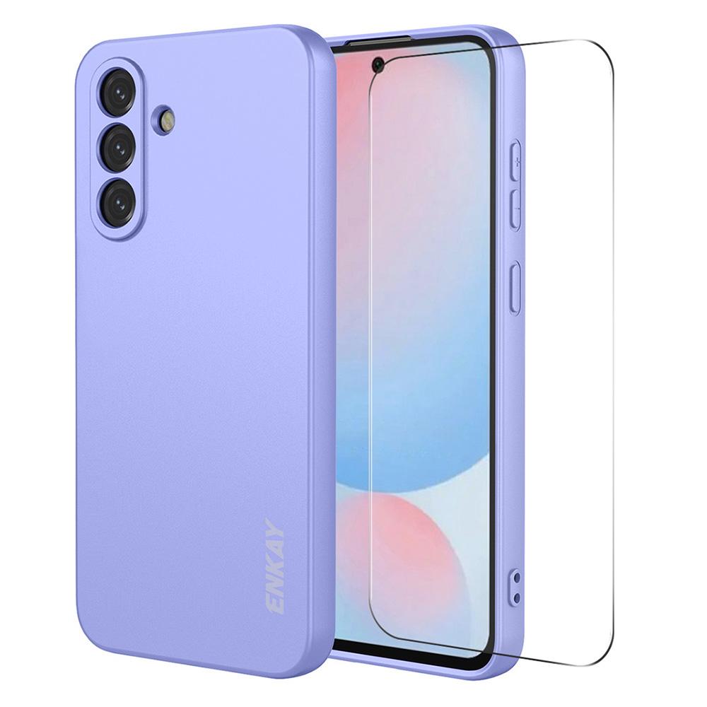 ENKAY HAT PRINCE For Samsung Galaxy A57 5G Silicone Case Straight Edge Phone Cover + 9H Glass Protector
ENKAY HAT PRINCE For Samsung Galaxy A57 5G Silicone Case Straight Edge Phone Cover + 9H Glass Protector