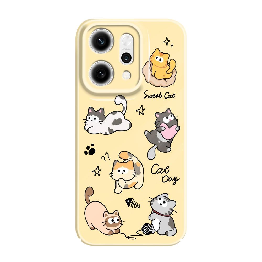 Happy Cat Phone Case For OPPO Reno 14 14F 13 13F 12 12F 11 11F 10 8 8Z 8T 7 7Z Pro 4G 5G Film Hard Cover OPPO Reno 8T 5G
Happy Cat Phone Case For OPPO Reno 14 14F 13 13F 12 12F 11 11F 10 8 8Z 8T 7 7Z Pro 4G 5G Film Hard Cover OPPO Reno 8T 5G