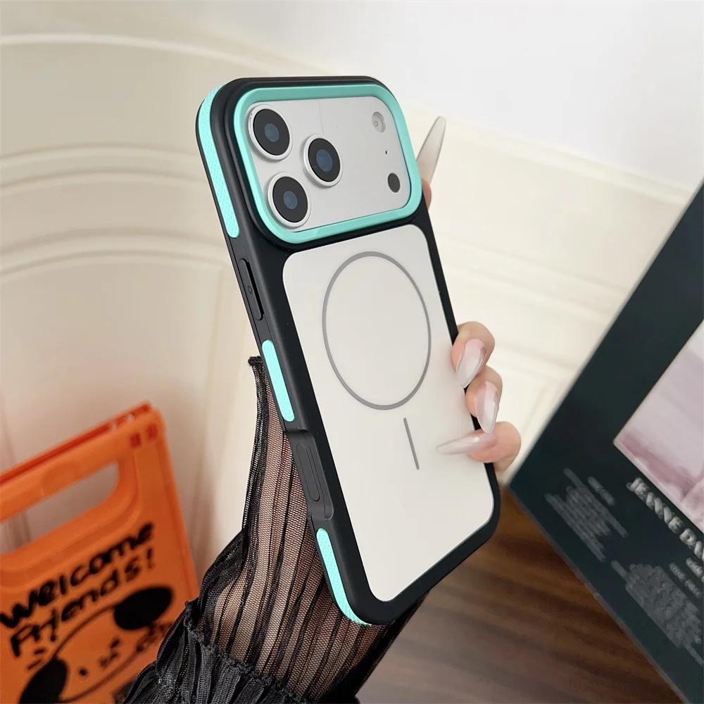 New Bicolor Matte Frosted Magnetic Phone Case for iPhone 17 Air 16 15 14 Plus 13 12 11 17 Pro Max For Magsafe Protective Cover For iPhone 17 Pro
New Bicolor Matte Frosted Magnetic Phone Case for iPhone 17 Air 16 15 14 Plus 13 12 11 17 Pro Max For Magsafe Protective Cover For iPhone 17 Pro