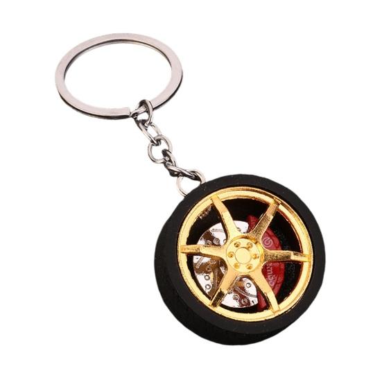 Keychain Pendant Wheel Caliper Design Zinc Alloy Key Chain with Rubber Tires Racing Style Key Holder Backpack Car Accessory золотистый
Keychain Pendant Wheel Caliper Design Zinc Alloy Key Chain with Rubber Tires Racing Style Key Holder Backpack Car Accessory золотистый