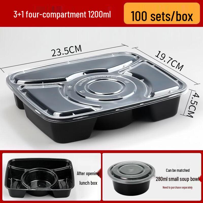 Disposable Multi-Compartment Takeaway Containers
Disposable Multi-Compartment Takeaway Containers