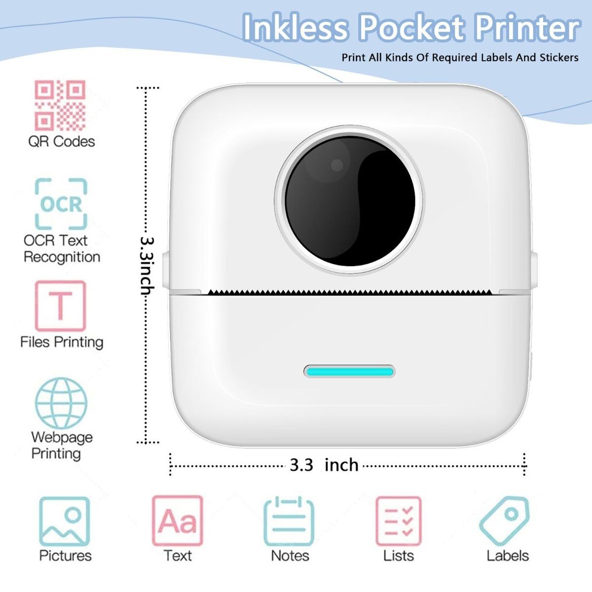 Портативний термопринтер HD Mini print X5 Міні Bluetooth бездротовий кишеньковий безчорнильний багатофункціональний пристрій для виготовлення наклейок
Портативний термопринтер HD Mini print X5 Міні Bluetooth бездротовий кишеньковий безчорнильний багатофункціональний пристрій для виготовлення наклейок
