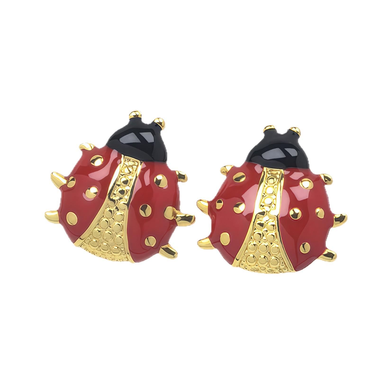 Colorful Enamel Ladybug Stainless Steel Stud Earrings Ladybug Oil Drop Ear Studs 015
Colorful Enamel Ladybug Stainless Steel Stud Earrings Ladybug Oil Drop Ear Studs 015