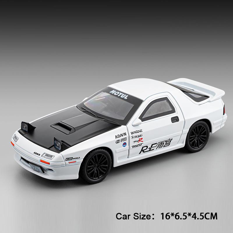 1:32 RX-7 MX-5 Модель іграшкового автомобіля Металевий кузов Звук Світло Відтягується Амортизація Симуляційні Моделі Прикраси Подарунки для Дитини
1:32 RX-7 MX-5 Модель іграшкового автомобіля Металевий кузов Звук Світло Відтягується Амортизація Симуляційні Моделі Прикраси Подарунки для Дитини