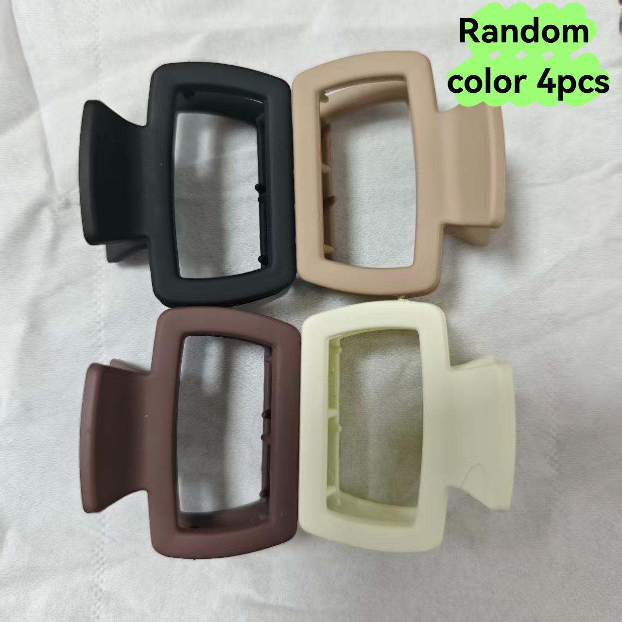4Pcs Matte Square Hair Claw Jaw Clips-Strong Hold Non-slip Hair for Women,Fashion Styling Hair Accessories for Thick Thin Hair
4Pcs Matte Square Hair Claw Jaw Clips-Strong Hold Non-slip Hair for Women,Fashion Styling Hair Accessories for Thick Thin Hair
