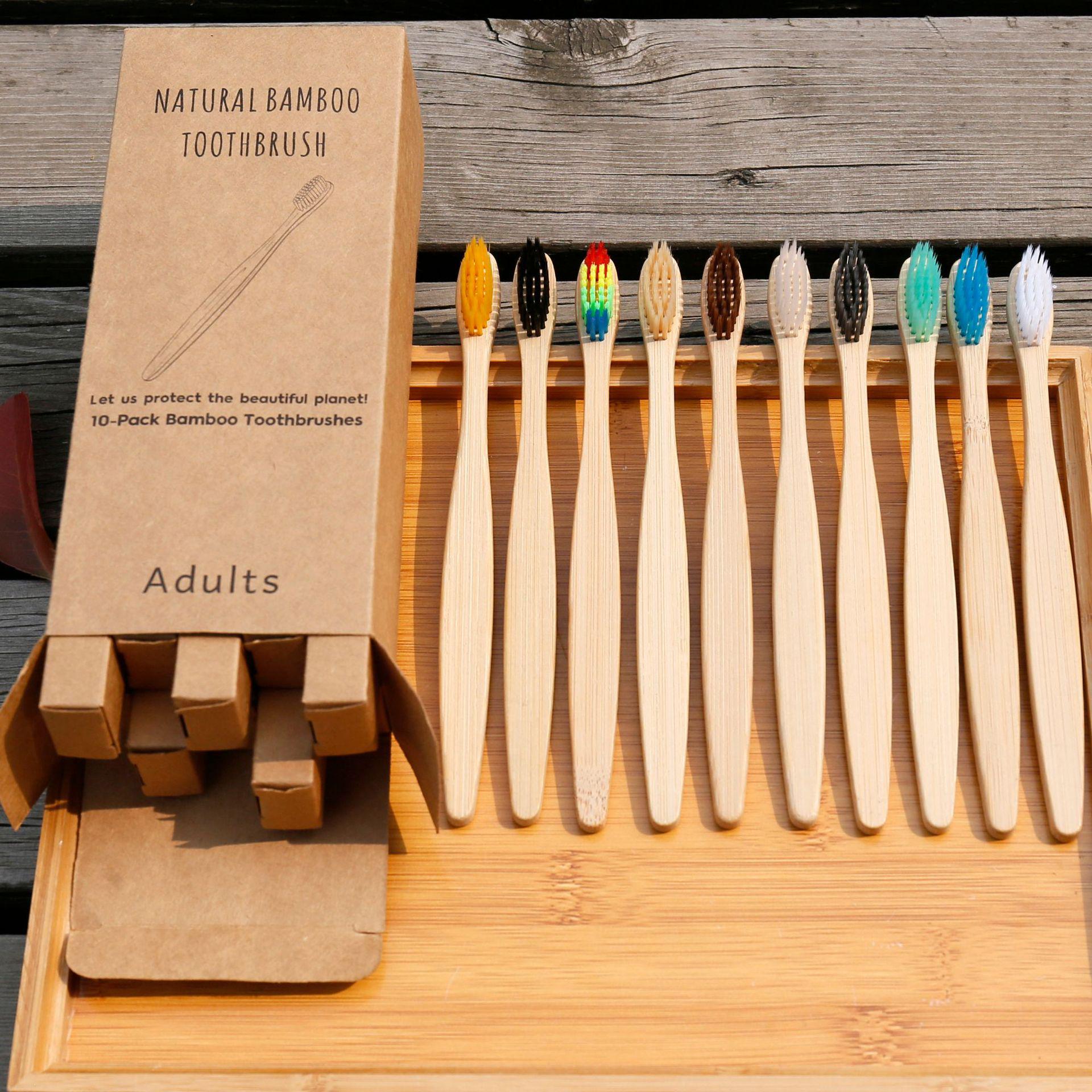 10PCS Colorful Toothbrush Natural Bamboo Tooth Brush Set Soft Bristle Charcoal Teeth Eco Bamboo Toothbrushes Dental Oral Care
10PCS Colorful Toothbrush Natural Bamboo Tooth Brush Set Soft Bristle Charcoal Teeth Eco Bamboo Toothbrushes Dental Oral Care