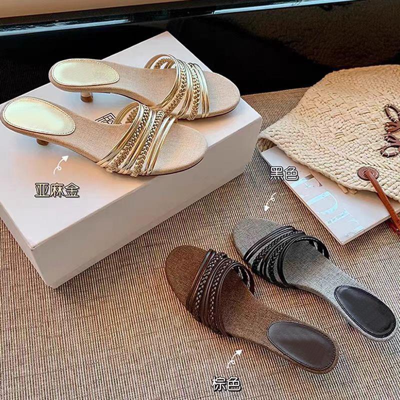Roman woven high-heeled sandals one-word linen slippers women s summer wear 2025 new high-heeled sandals 35
Roman woven high-heeled sandals one-word linen slippers women s summer wear 2025 new high-heeled sandals 35