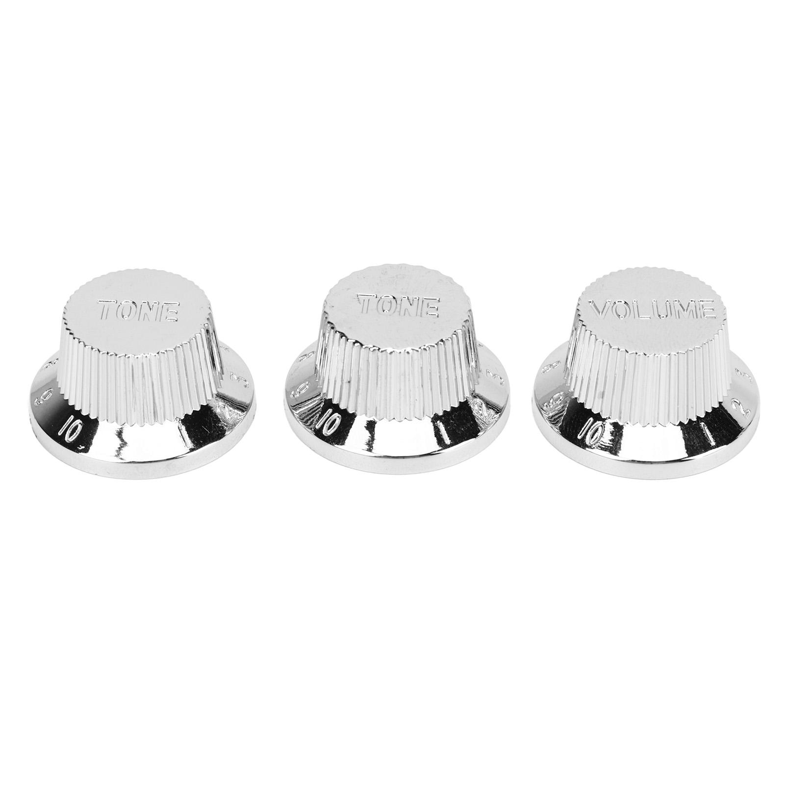 Guitar Top Hat Knob Plastic Silver 2T 1V Electric Guitar Speed Control Knob for Bass Replacement
Guitar Top Hat Knob Plastic Silver 2T 1V Electric Guitar Speed Control Knob for Bass Replacement
