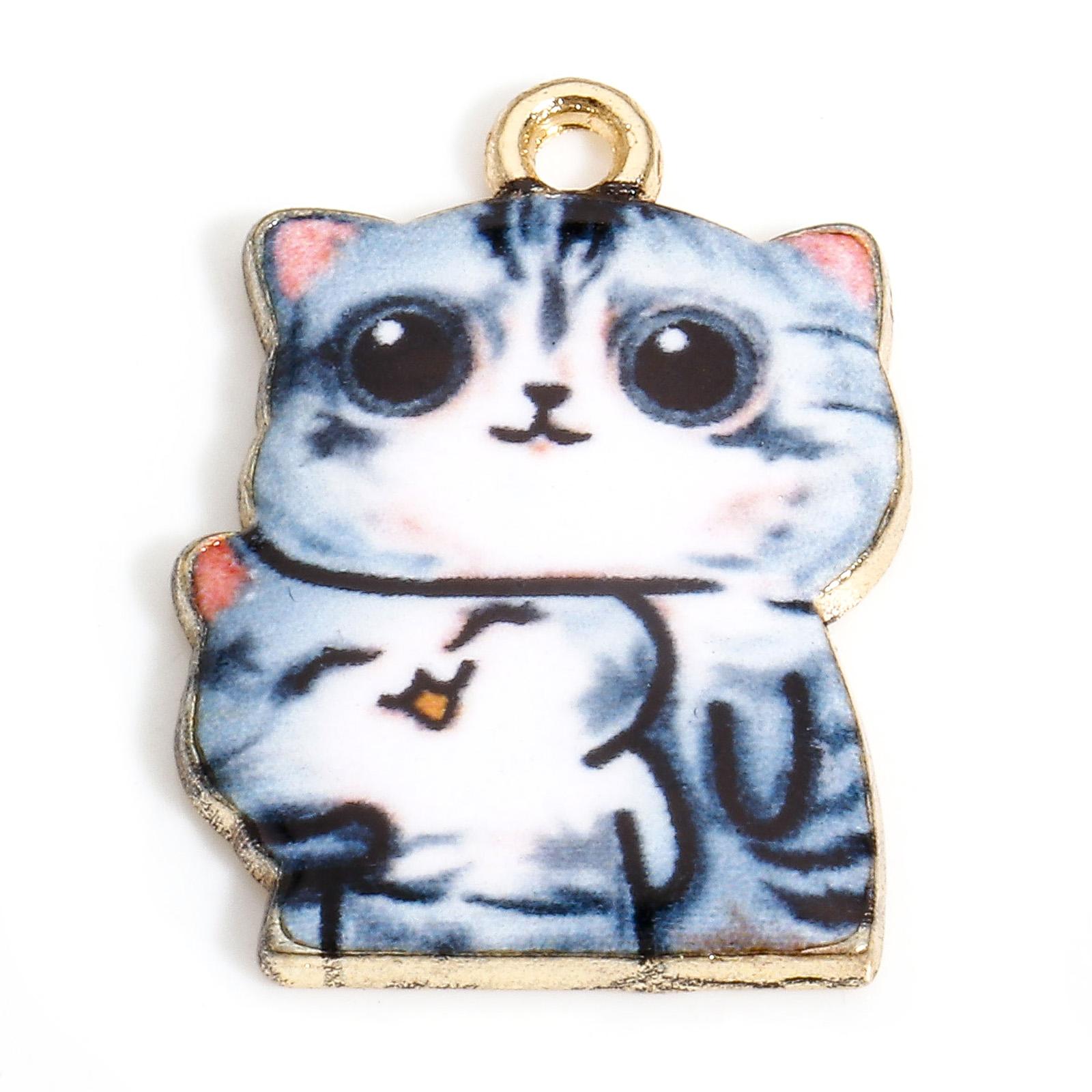 10Piece Cute Zinc Based Alloy Charms Multicolor Cat Animal Enamel Pendant DIY Neckalces for Jewelry Making Accessories 22mmx16mm
10Piece Cute Zinc Based Alloy Charms Multicolor Cat Animal Enamel Pendant DIY Neckalces for Jewelry Making Accessories 22mmx16mm
