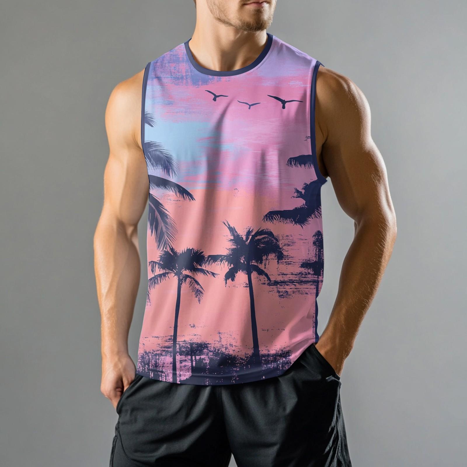 Men s Fashion Printed Sports Casual Sleeveless Vest XL рожевий
Men s Fashion Printed Sports Casual Sleeveless Vest XL рожевий